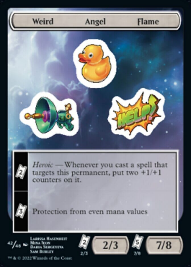 Weird Angel Flame [Unfinity Stickers] MTG Single Magic: The Gathering  | Multizone: Comics And Games