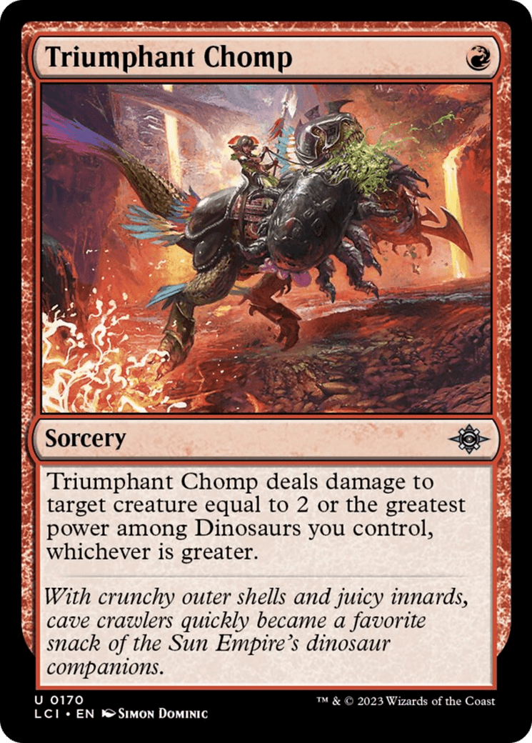 Triumphant Chomp [The Lost Caverns of Ixalan] MTG Single Magic: The Gathering  | Multizone: Comics And Games