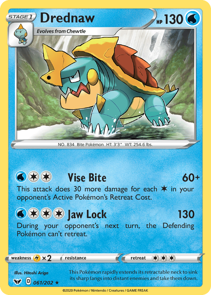 Drednaw (061/202) [Sword & Shield: Base Set] Pokemon Single Pokémon  | Multizone: Comics And Games