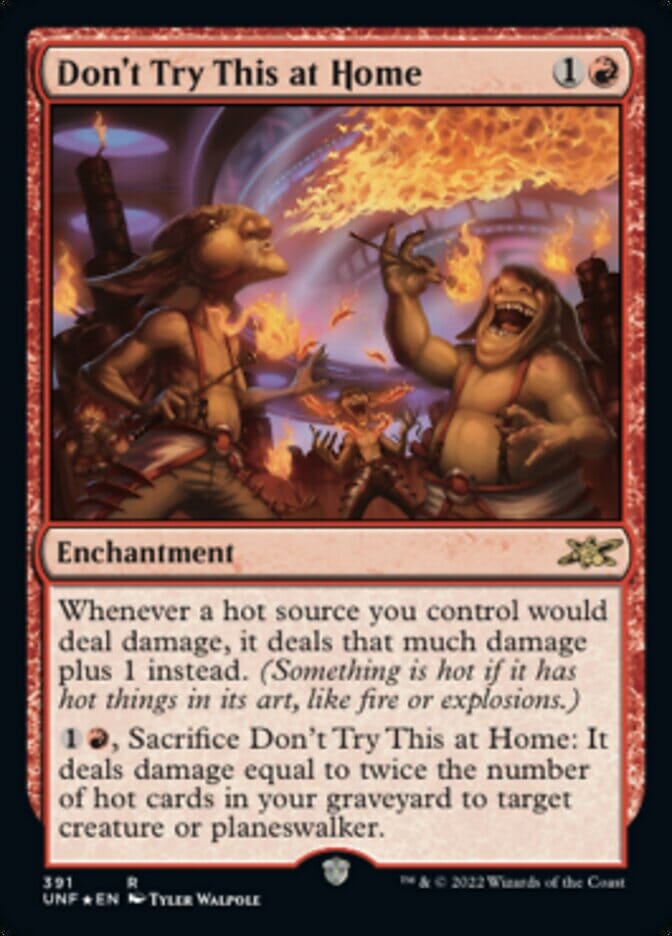 Don't Try This at Home (Galaxy Foil) [Unfinity] MTG Single Magic: The Gathering  | Multizone: Comics And Games
