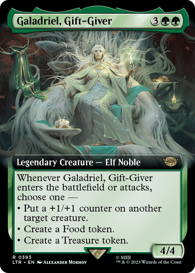 Galadriel, Gift-Giver (Extended Art) [The Lord of the Rings: Tales of Middle-Earth] MTG Single Magic: The Gathering  | Multizone: Comics And Games
