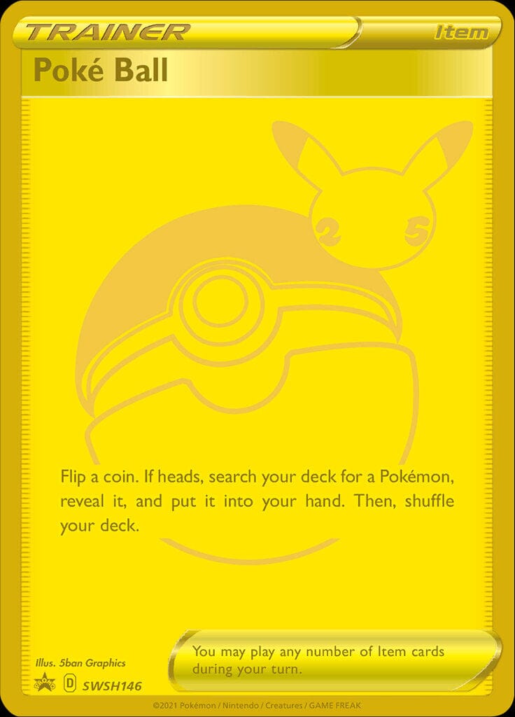 Poke Ball (SWSH146) (Celebrations) [Sword & Shield: Black Star Promos] Pokemon Single Pokémon  | Multizone: Comics And Games