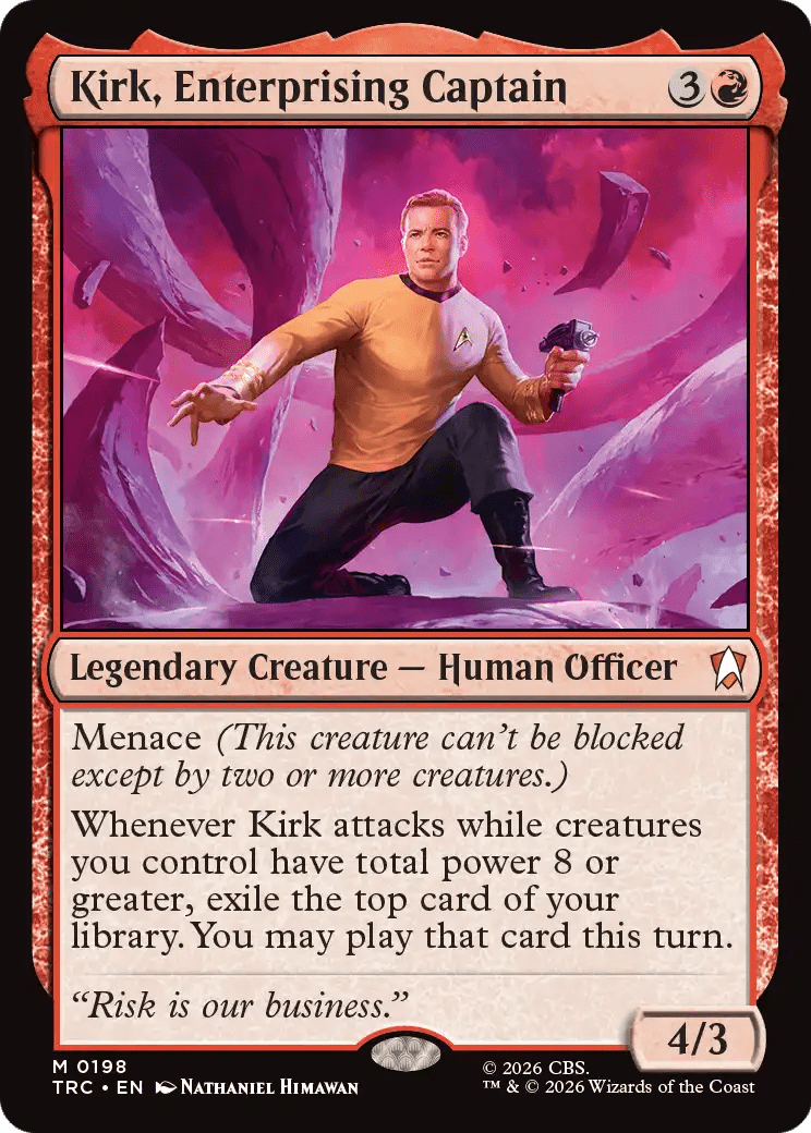 Kirk, Enterprising Captain [Star Trek Commander] MTG Single Magic: The Gathering  | Multizone: Comics And Games