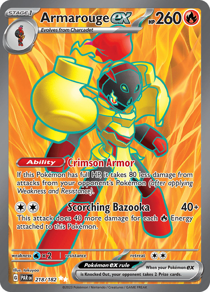 Armarouge ex (218/182) [Scarlet & Violet: Paradox Rift] Pokemon Single Pokémon  | Multizone: Comics And Games