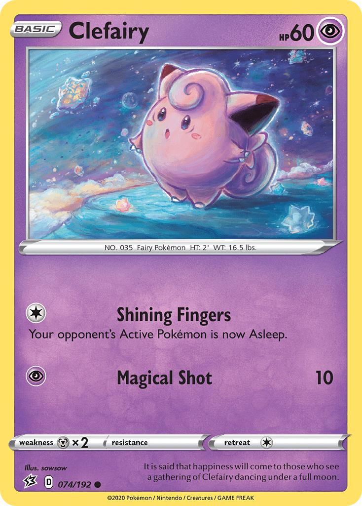 Clefairy (074/192) [Sword & Shield: Rebel Clash] Pokemon Single Pokémon  | Multizone: Comics And Games