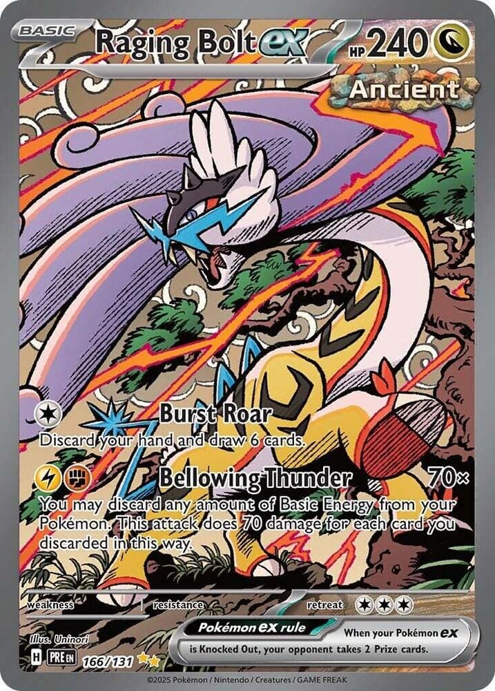 Raging Bolt ex (166/131) [Scarlet & Violet: Prismatic Evolutions] Pokemon Single Pokémon  | Multizone: Comics And Games