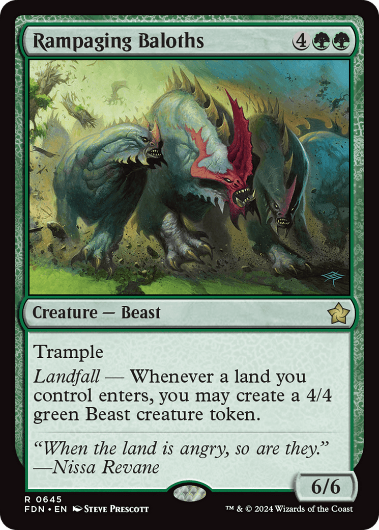 Rampaging Baloths [Foundations] MTG Single Magic: The Gathering  | Multizone: Comics And Games