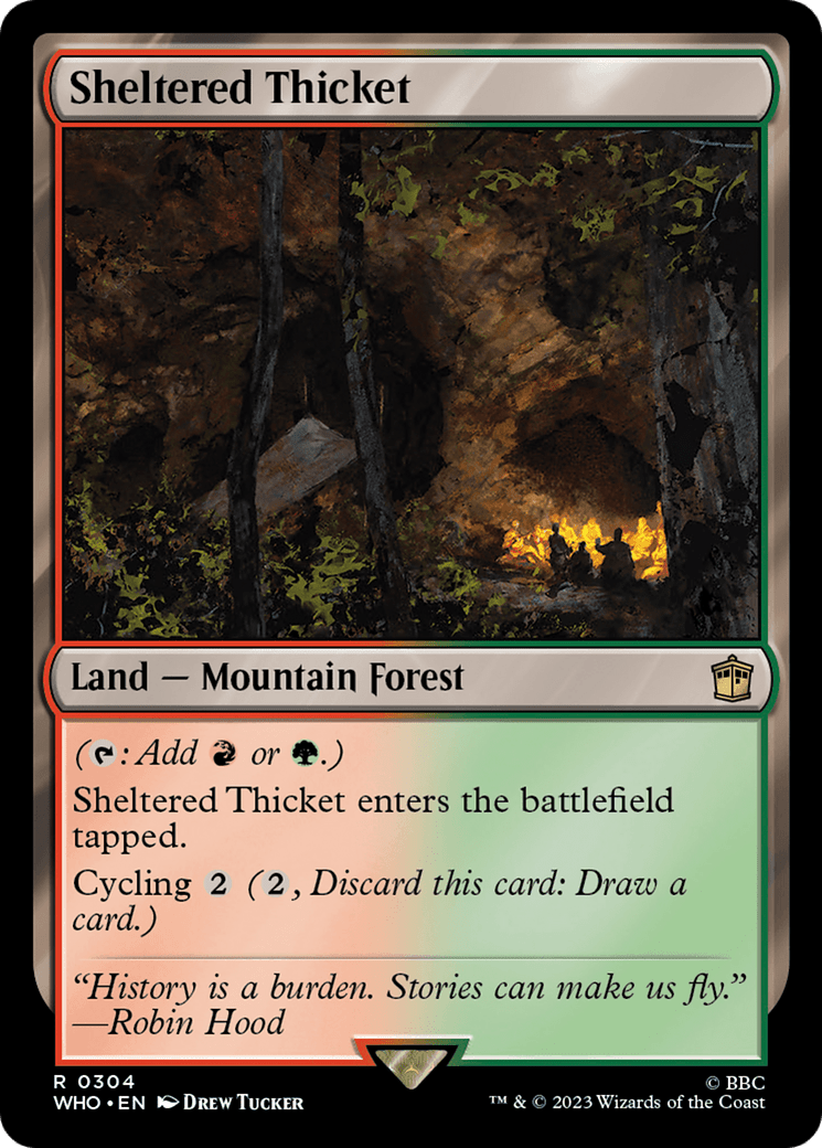 Sheltered Thicket [Doctor Who] MTG Single Magic: The Gathering  | Multizone: Comics And Games