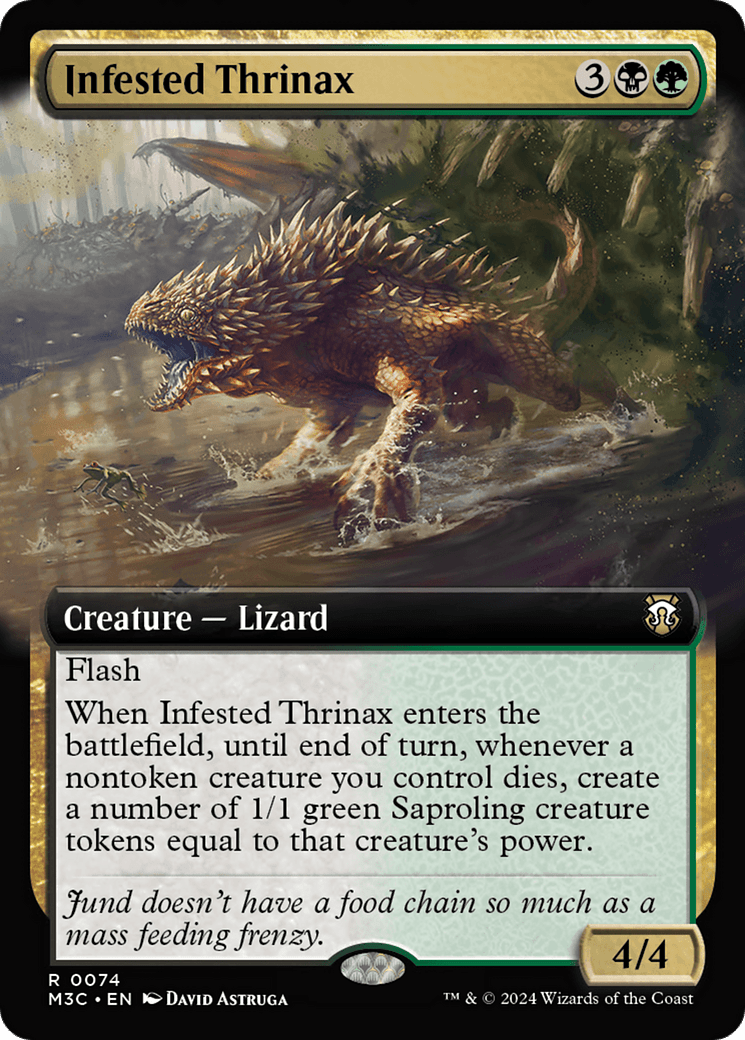 Infested Thrinax (Extended Art) [Modern Horizons 3 Commander] MTG Single Magic: The Gathering  | Multizone: Comics And Games