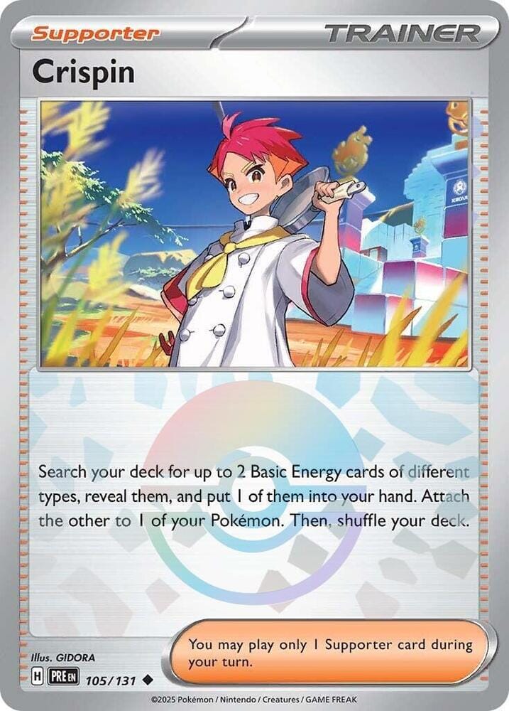 Crispin (105/131) (Poke Ball Pattern) [Scarlet & Violet: Prismatic Evolutions] Pokemon Single Pokémon  | Multizone: Comics And Games