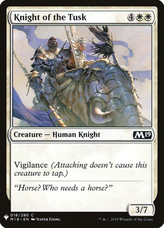 Knight of the Tusk [Mystery Booster] MTG Single Magic: The Gathering  | Multizone: Comics And Games