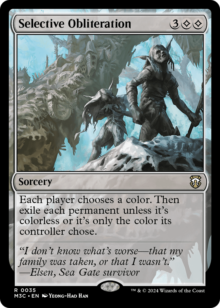 Selective Obliteration (Ripple Foil) [Modern Horizons 3 Commander] MTG Single Magic: The Gathering  | Multizone: Comics And Games