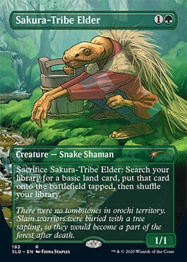 Sakura-Tribe Elder (Borderless) [Secret Lair Drop Series] MTG Single Magic: The Gathering  | Multizone: Comics And Games
