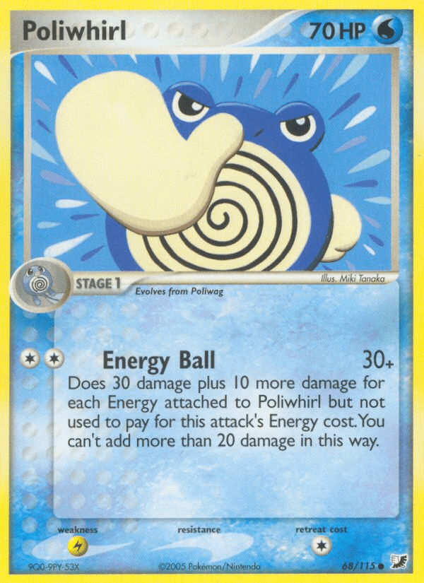 Poliwhirl (68/115) [EX: Unseen Forces] Pokemon Single Pokémon  | Multizone: Comics And Games