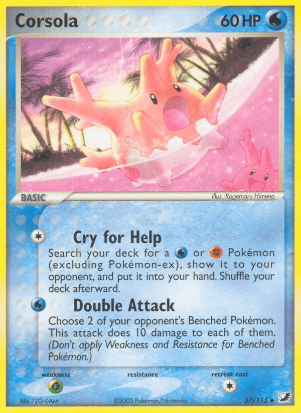 Corsola (37/115) [EX: Unseen Forces] Pokemon Single Pokémon  | Multizone: Comics And Games