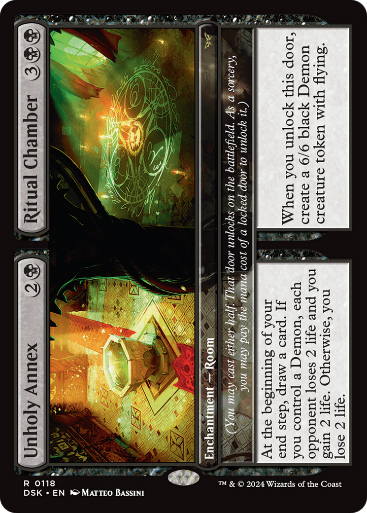 Unholy Annex // Ritual Chamber [Duskmourn: House of Horror] MTG Single Magic: The Gathering  | Multizone: Comics And Games