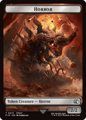 Hero (0007) // Horror (0013) Double-Sided Token [FINAL FANTASY Tokens] MTG Single Magic: The Gathering  | Multizone: Comics And Games