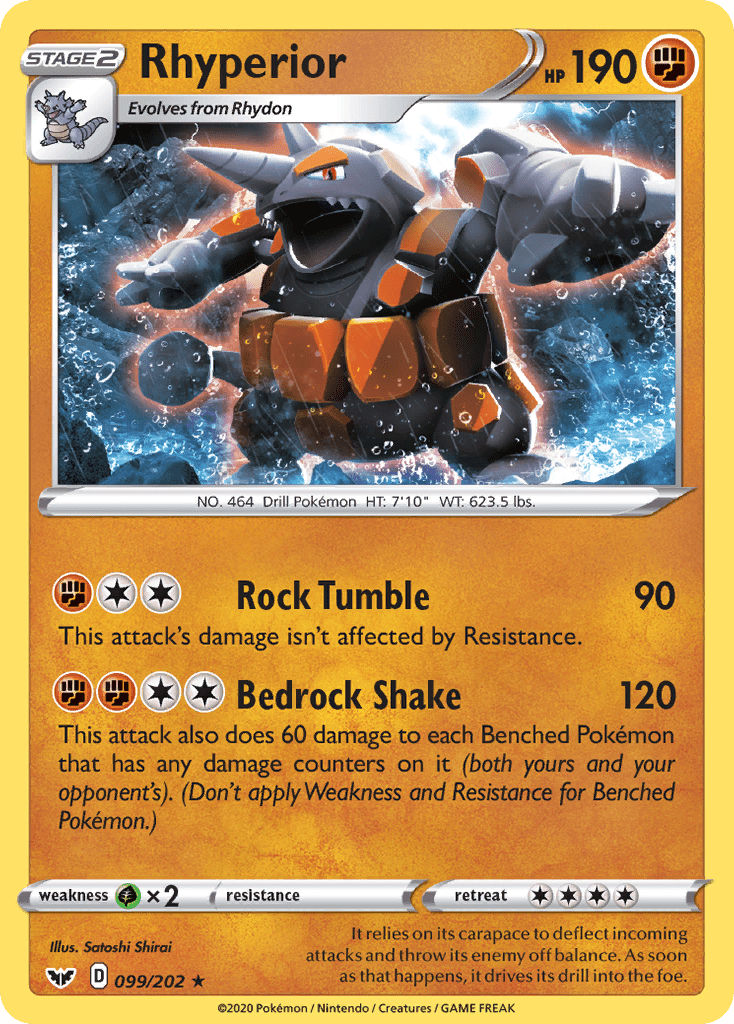 Rhyperior (099/202) [Sword & Shield: Base Set] Pokemon Single Pokémon  | Multizone: Comics And Games