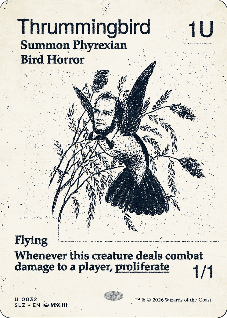 Thrummingbird (0032) [Secret Lair x MSCHF: The Zeta Set] MTG Single Magic: The Gathering  | Multizone: Comics And Games