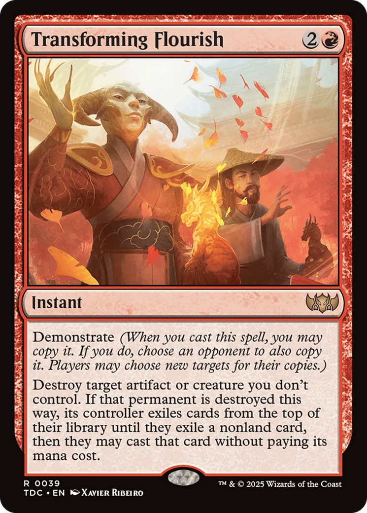 Transforming Flourish [Tarkir: Dragonstorm Commander] MTG Single Magic: The Gathering  | Multizone: Comics And Games