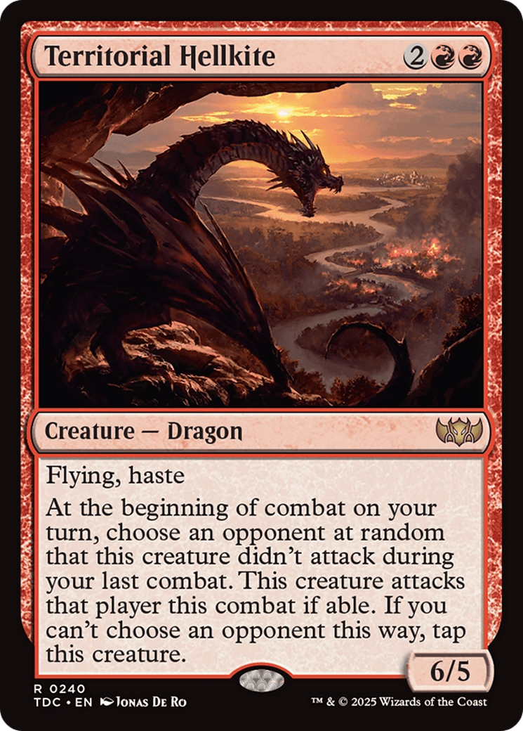 Territorial Hellkite [Tarkir: Dragonstorm Commander] MTG Single Magic: The Gathering  | Multizone: Comics And Games