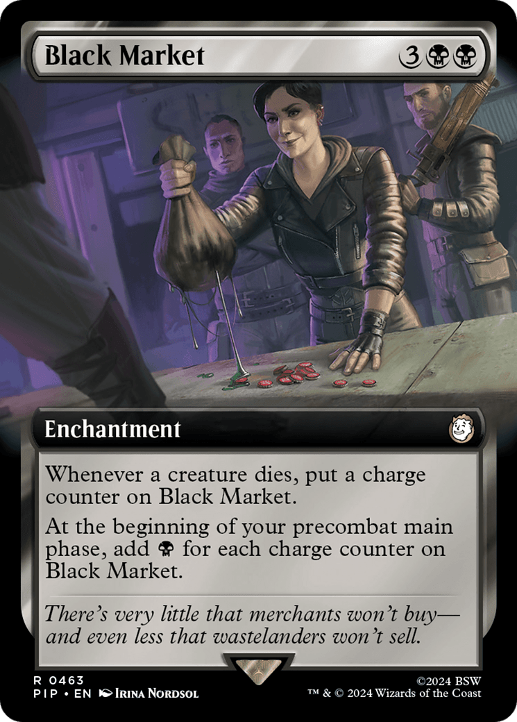 Black Market (Extended Art) [Fallout] MTG Single Magic: The Gathering  | Multizone: Comics And Games
