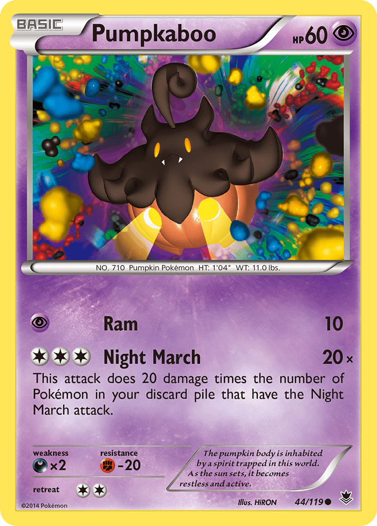 Pumpkaboo (44/119) [XY: Phantom Forces] Pokemon Single Pokémon  | Multizone: Comics And Games