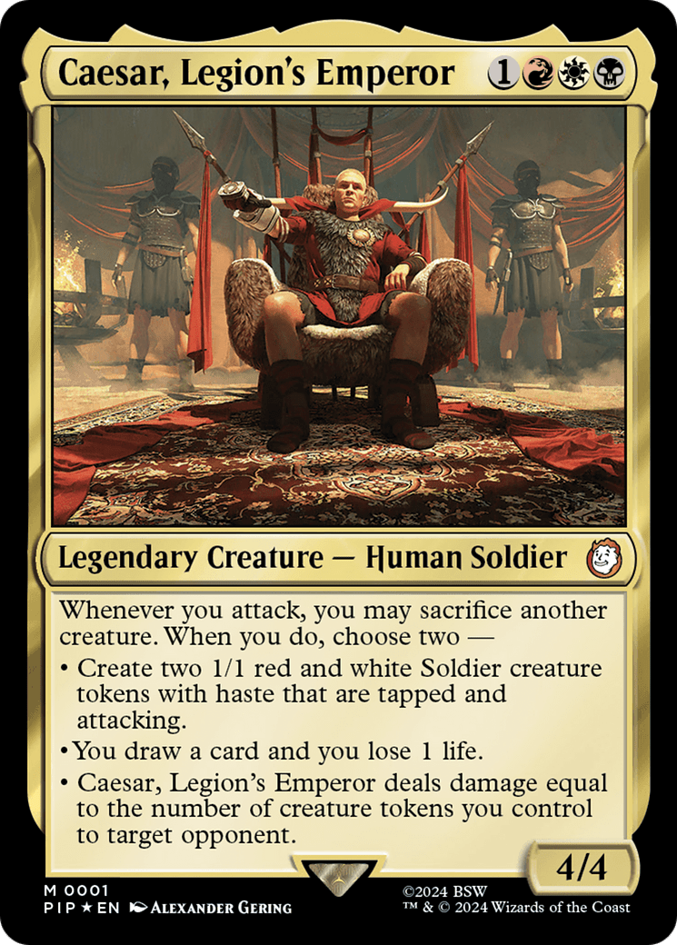 Caesar, Legion's Emperor [Fallout] MTG Single Magic: The Gathering  | Multizone: Comics And Games