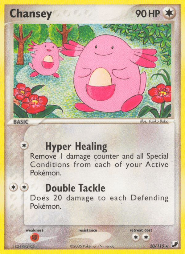 Chansey (20/115) [EX: Unseen Forces] Pokemon Single Pokémon  | Multizone: Comics And Games