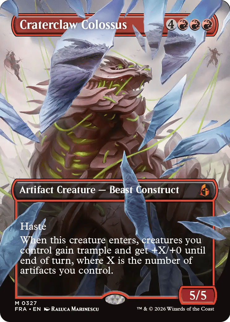 Craterclaw Colossus (Borderless) (0327) [Reality Fracture] MTG Single Magic: The Gathering  | Multizone: Comics And Games