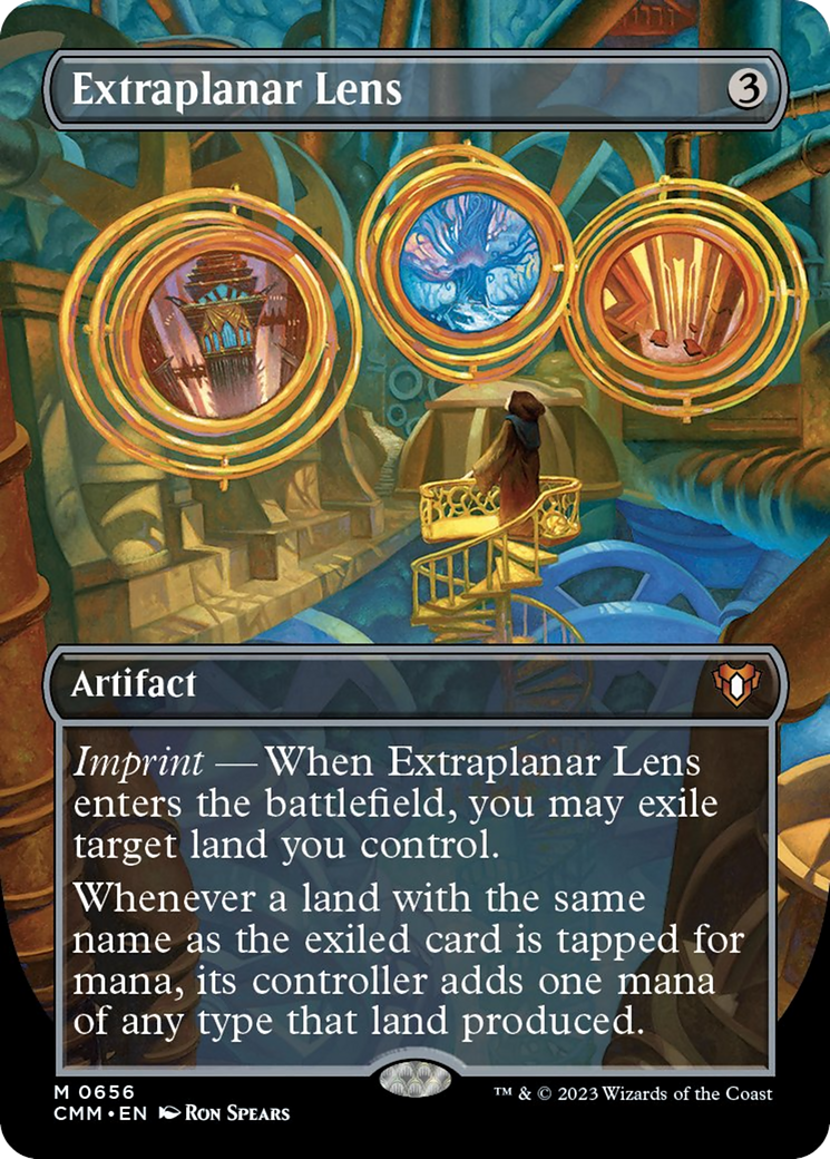 Extraplanar Lens (Borderless Alternate Art) [Commander Masters] | Multizone: Comics And Games