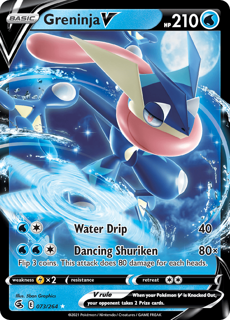 Greninja V (073/264) (Intro Deck) [Sword & Shield: Fusion Strike] Pokemon Single Pokémon  | Multizone: Comics And Games