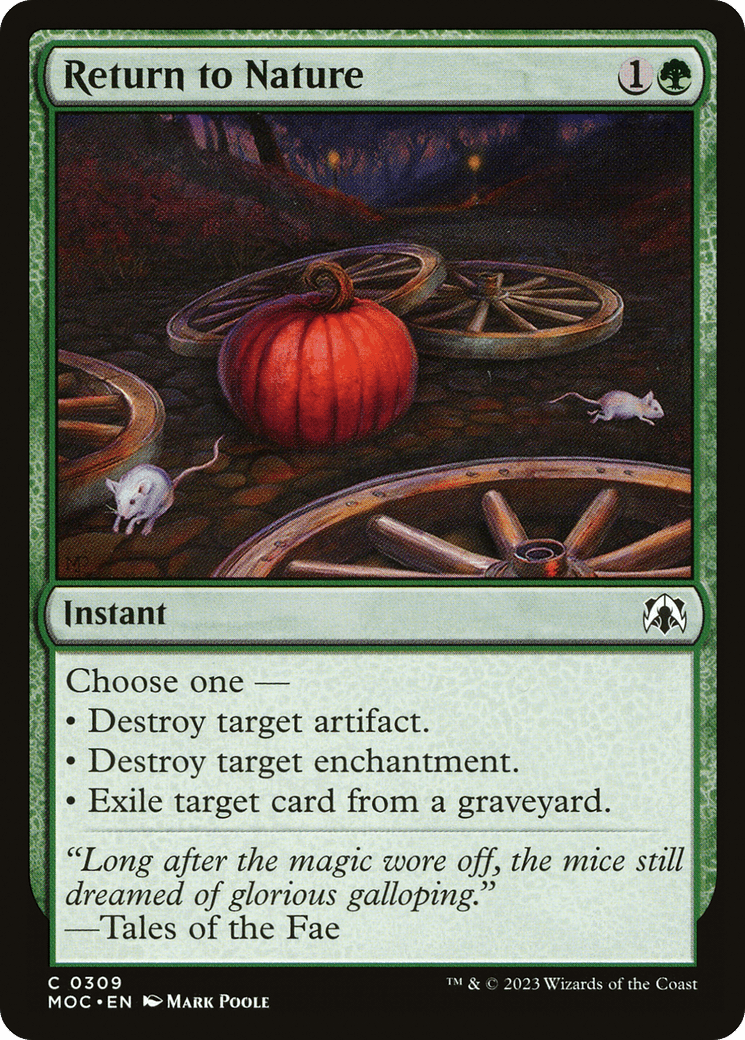 Return to Nature [March of the Machine Commander] MTG Single Magic: The Gathering  | Multizone: Comics And Games