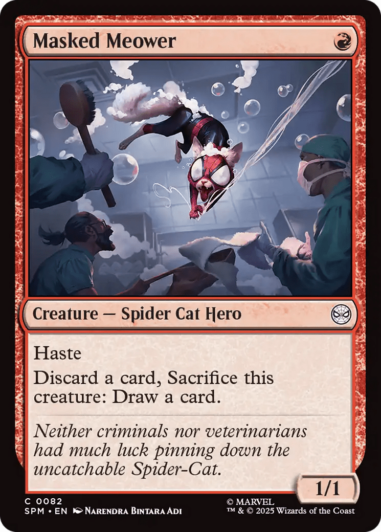 Masked Meower [Marvel's Spider-Man] MTG Single Magic: The Gathering  | Multizone: Comics And Games