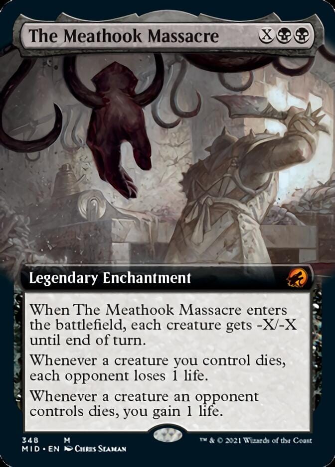 The Meathook Massacre (Extended Art) [Innistrad: Midnight Hunt] MTG Single Magic: The Gathering  | Multizone: Comics And Games