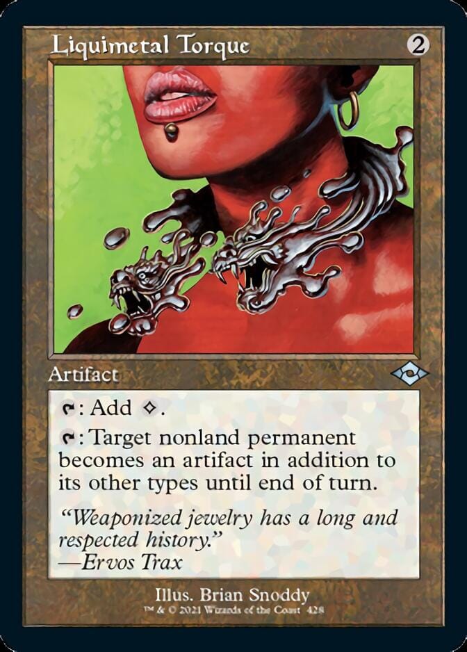Liquimetal Torque (Retro Foil Etched) [Modern Horizons 2] MTG Single Magic: The Gathering  | Multizone: Comics And Games