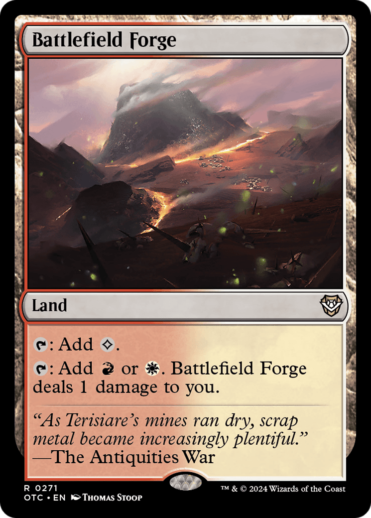 Battlefield Forge [Outlaws of Thunder Junction Commander] MTG Single Magic: The Gathering  | Multizone: Comics And Games