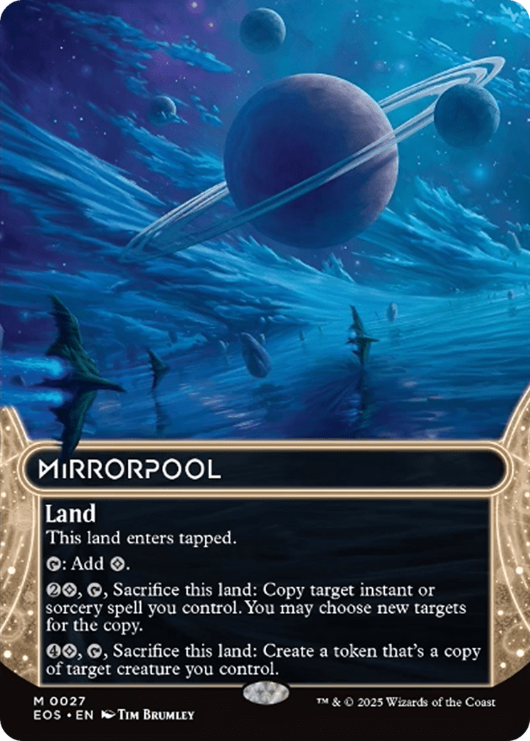 Mirrorpool (0027) (Borderless) [Edge of Eternities: Stellar Sights] MTG Single Magic: The Gathering  | Multizone: Comics And Games