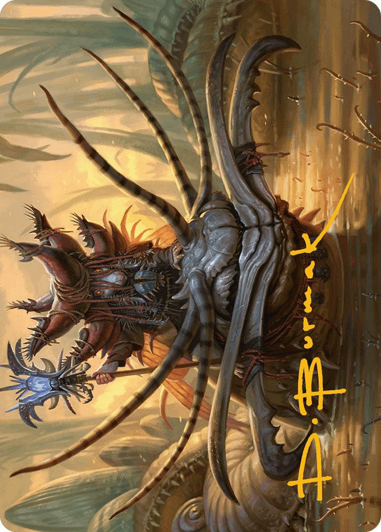Wick's Patrol Art Card (Gold-Stamped Signature) [Bloomburrow Art Series] MTG Single Magic: The Gathering  | Multizone: Comics And Games