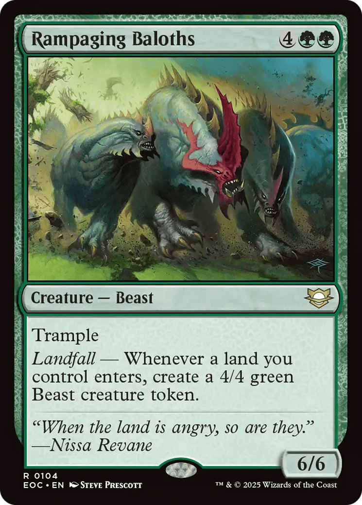 Rampaging Baloths [Edge of Eternities Commander] MTG Single Magic: The Gathering  | Multizone: Comics And Games