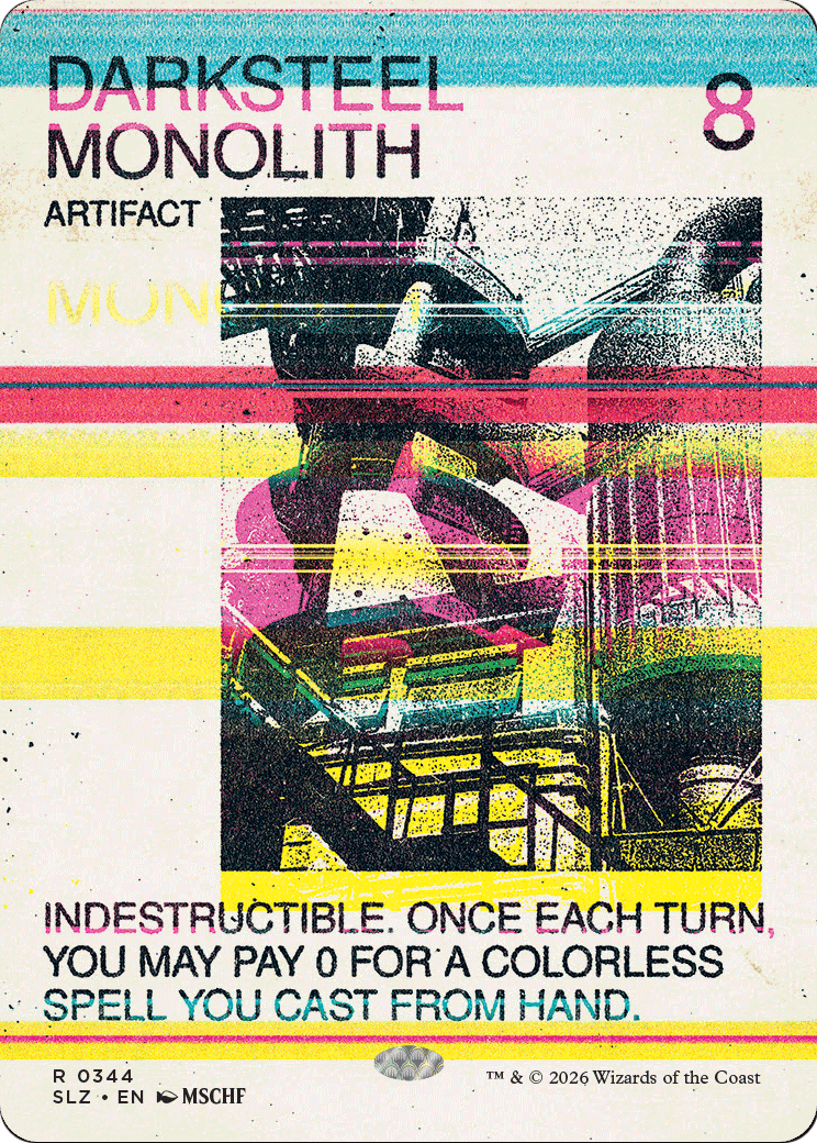 Darksteel Monolith (0344) [Secret Lair x MSCHF: The Zeta Set] | Multizone: Comics And Games