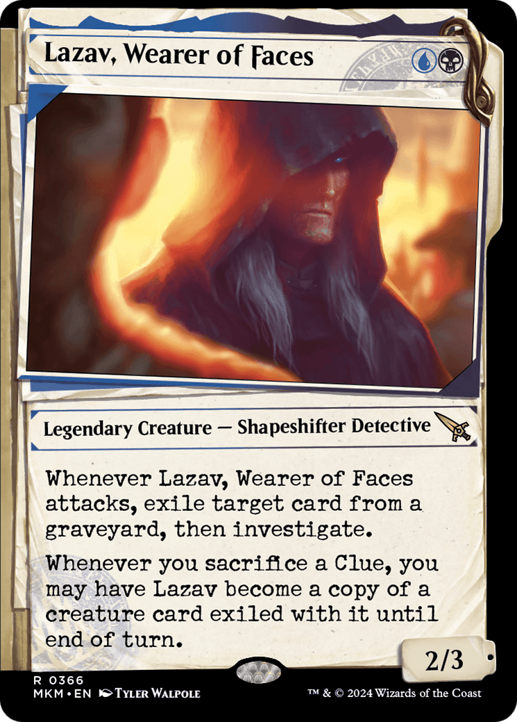 Lazav, Wearer of Faces (Showcase) (0366) [Murders at Karlov Manor] MTG Single Magic: The Gathering  | Multizone: Comics And Games