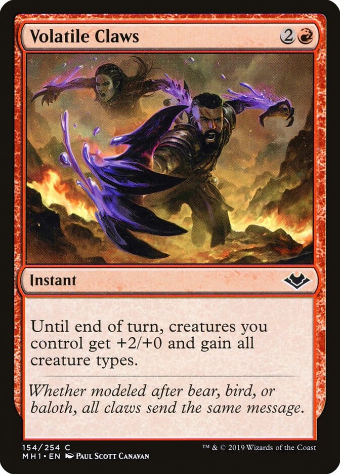 Volatile Claws [Modern Horizons] MTG Single Magic: The Gathering  | Multizone: Comics And Games