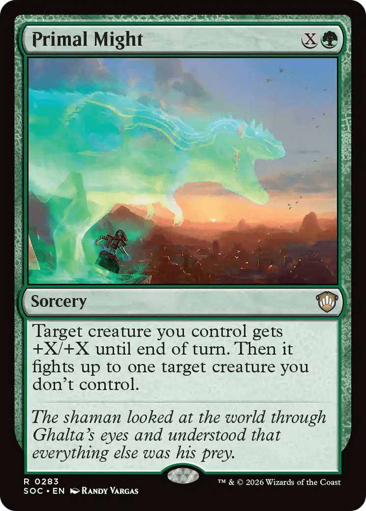 Primal Might [Secrets of Strixhaven Commander] MTG Single Magic: The Gathering  | Multizone: Comics And Games