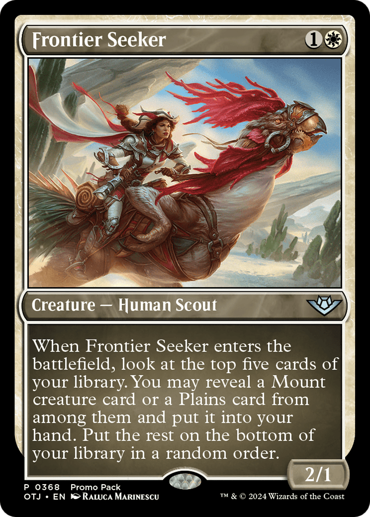 Frontier Seeker (Promo Pack) [Outlaws of Thunder Junction Promos] MTG Single Magic: The Gathering  | Multizone: Comics And Games