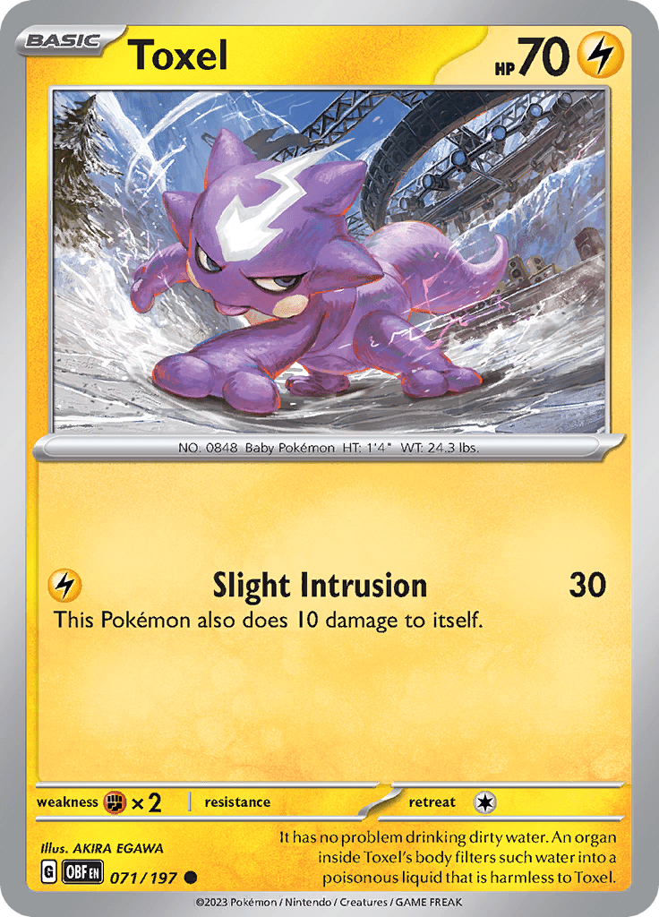 Toxel (071/197) [Scarlet & Violet: Obsidian Flames] Pokemon Single Pokémon  | Multizone: Comics And Games