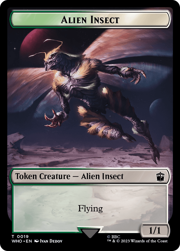 Alien Insect Token [Doctor Who Tokens] MTG Single Magic: The Gathering  | Multizone: Comics And Games