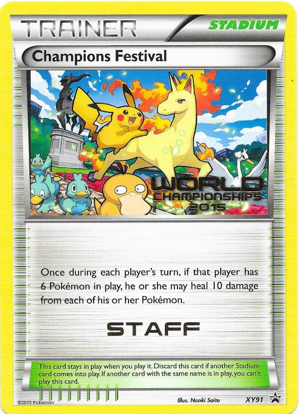 Champions Festival (XY91) (2015 Quarter Finalist) [XY: Black Star Promos] Pokemon Single Pokémon  | Multizone: Comics And Games
