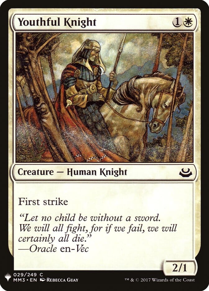 Youthful Knight [Mystery Booster] MTG Single Magic: The Gathering  | Multizone: Comics And Games