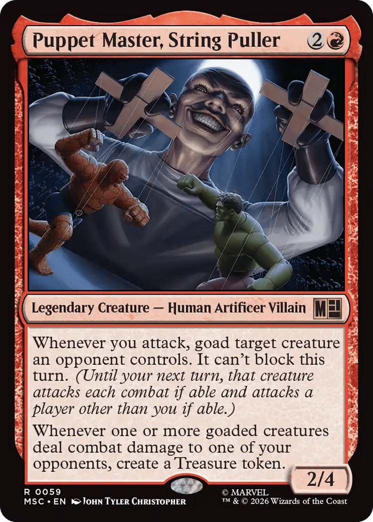 Puppet Master, String Puller [Marvel Super Heroes Commander] MTG Single Magic: The Gathering  | Multizone: Comics And Games